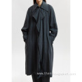 Custom Elegance Women Loose Single Breasted Trench Coat